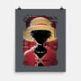 Luffy Glitch-none matte poster-danielmorris1993