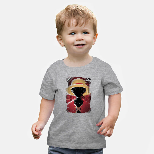 Luffy Glitch-baby basic tee-danielmorris1993