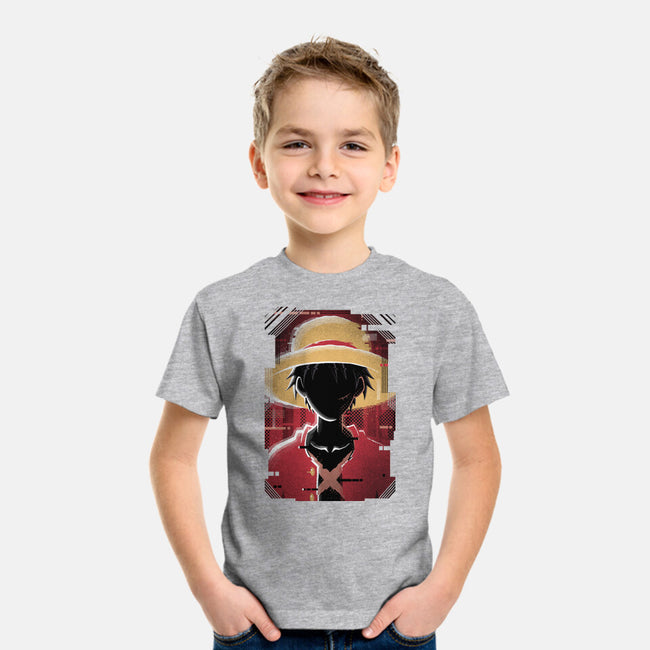 Luffy Glitch-youth basic tee-danielmorris1993