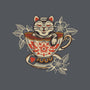 Neko Cat Coffee Tea-mens basic tee-tobefonseca