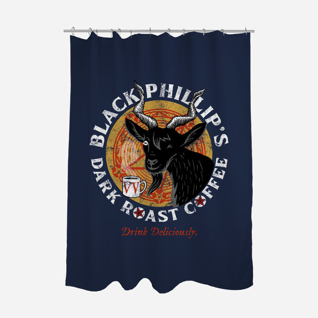 Phillip's Dark Roast-none polyester shower curtain-goodidearyan