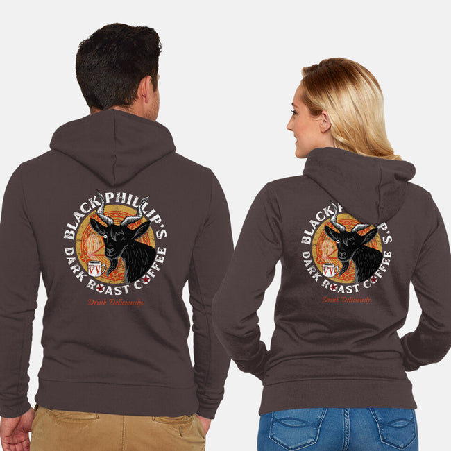 Phillip's Dark Roast-unisex zip-up sweatshirt-goodidearyan
