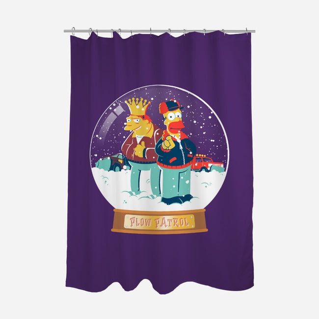 Plow Patrol-none polyester shower curtain-se7te