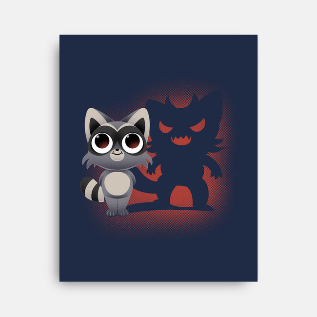 Cute and Evil-none stretched canvas-FunkVampire
