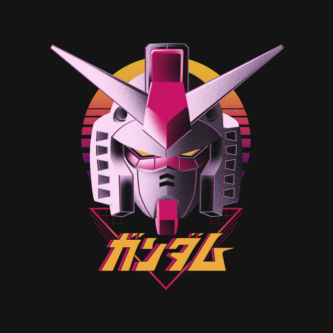 Retro Gundam-none stretched canvas-ddjvigo