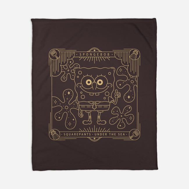 Sponge Under The Sea-none fleece blanket-Loreley Panacoton