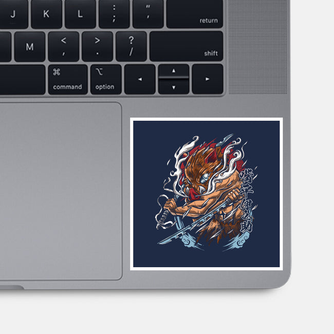 The Blades Of Inosuke-none glossy sticker-Knegosfield