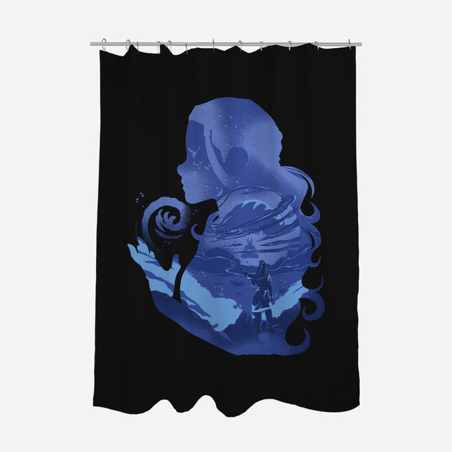 Water Loves Air-none polyester shower curtain-RamenBoy