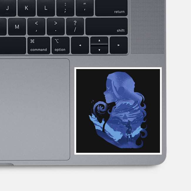 Water Loves Air-none glossy sticker-RamenBoy