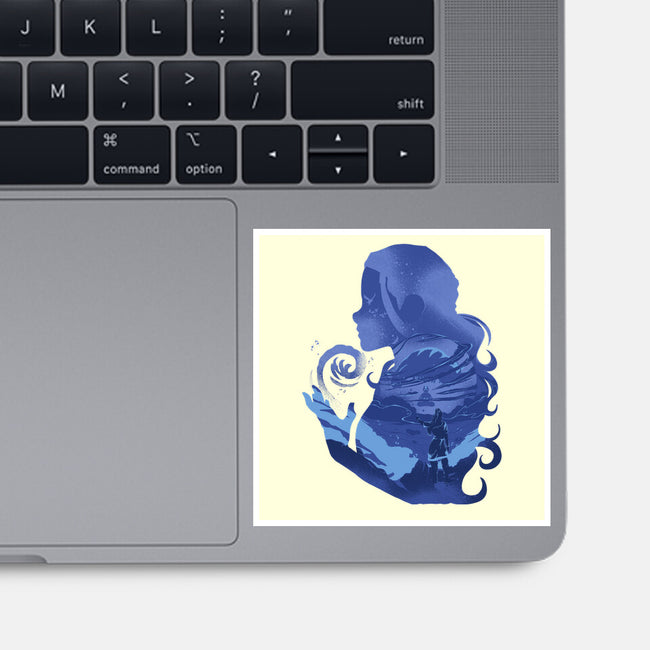 Water Loves Air-none glossy sticker-RamenBoy