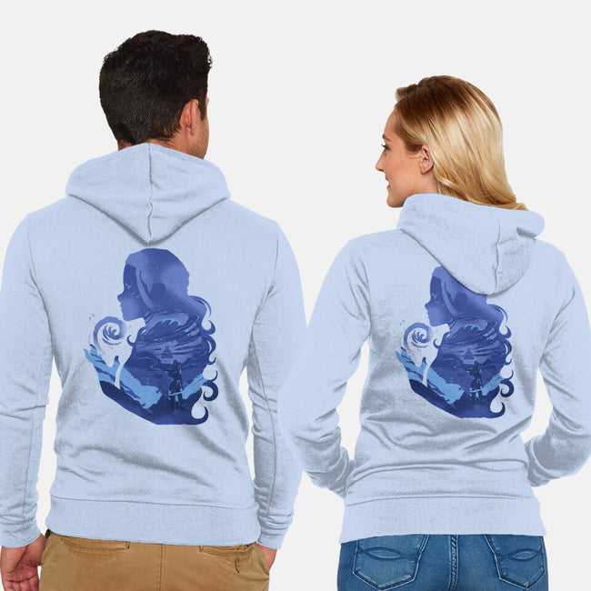 Water Loves Air-unisex zip-up sweatshirt-RamenBoy