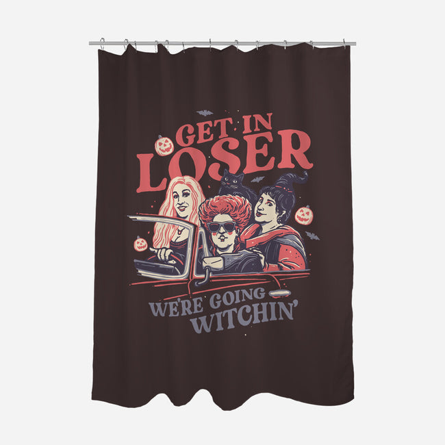 We're Going Witchin-none polyester shower curtain-momma_gorilla