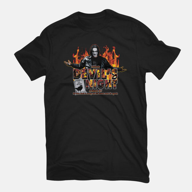 Devil's Night In Detroit-mens heavyweight tee-goodidearyan