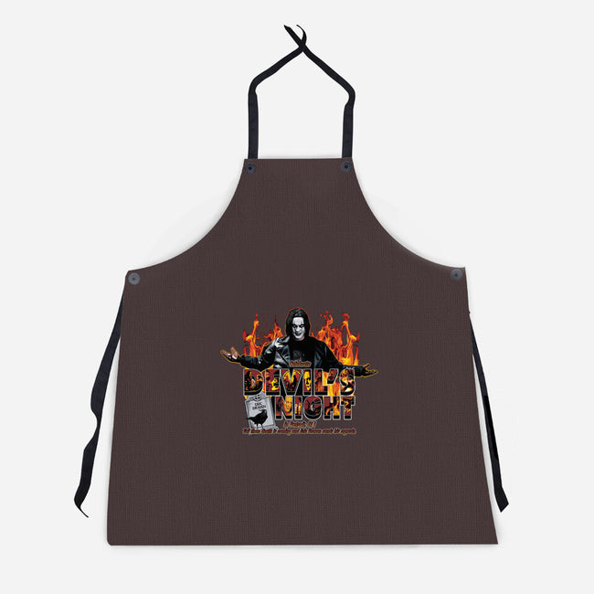 Devil's Night In Detroit-unisex kitchen apron-goodidearyan