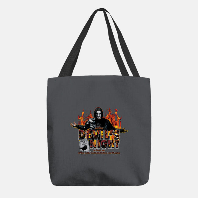 Devil's Night In Detroit-none basic tote bag-goodidearyan