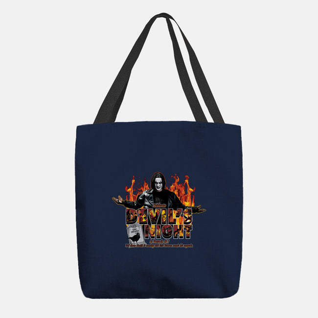 Devil's Night In Detroit-none basic tote bag-goodidearyan
