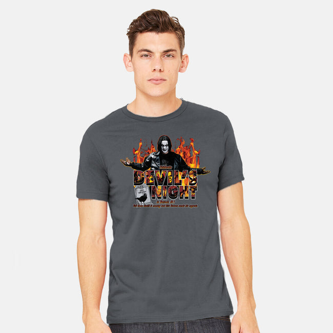 Devil's Night In Detroit-mens heavyweight tee-goodidearyan