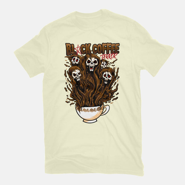 Black Coffee Terror-mens premium tee-spoilerinc