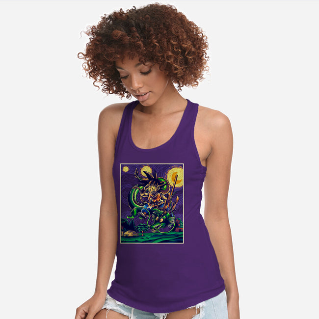 Starry Dragon-womens racerback tank-Gomsky