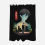 Naoto-none polyester shower curtain-sacca