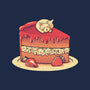 Strawberry Kitten Cake-mens basic tee-tobefonseca