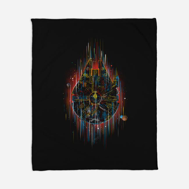The Neon Falcon-none fleece blanket-kharmazero