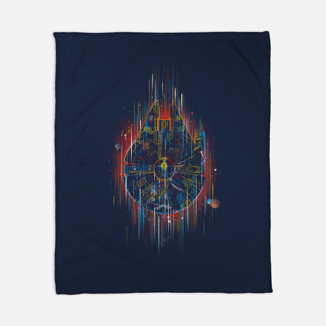 The Neon Falcon-none fleece blanket-kharmazero