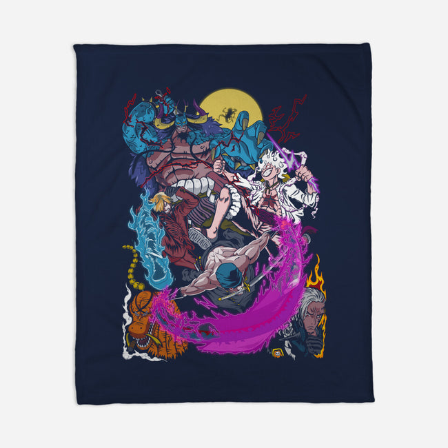 Wano Fights-none fleece blanket-Genesis993