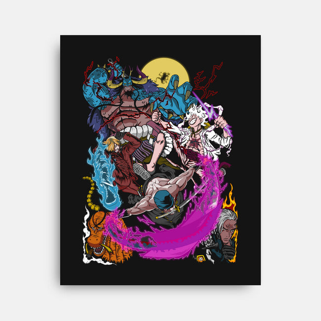 Wano Fights-none stretched canvas-Genesis993