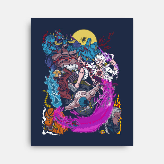 Wano Fights-none stretched canvas-Genesis993