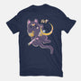 The Moon Cat-unisex basic tee-Douglasstencil