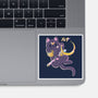 The Moon Cat-none glossy sticker-Douglasstencil