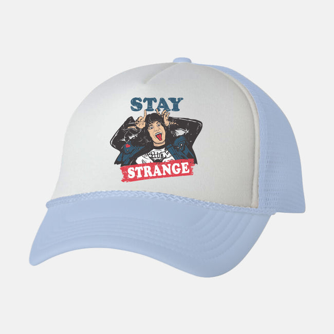 Stay Strange-unisex trucker hat-turborat14