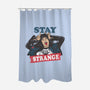 Stay Strange-none polyester shower curtain-turborat14