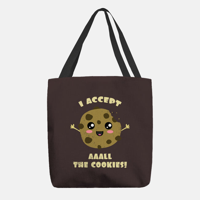 I Accept All The Cookies-none basic tote bag-BridgeWalker