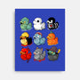 Halloween Duck-none stretched canvas-Vallina84