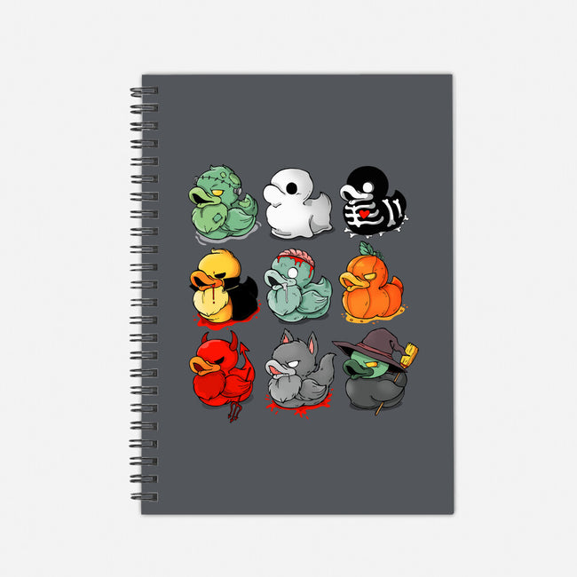 Halloween Duck-none dot grid notebook-Vallina84