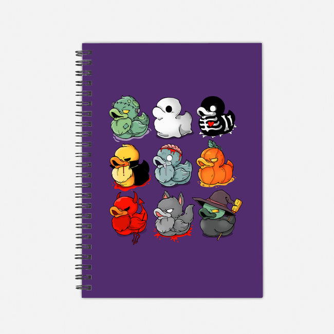 Halloween Duck-none dot grid notebook-Vallina84