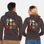 Halloween Duck-unisex zip-up sweatshirt-Vallina84