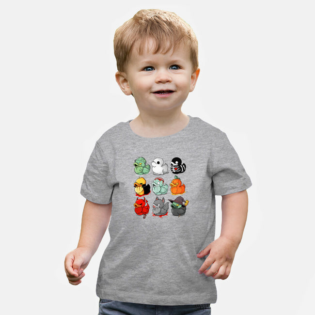 Halloween Duck-baby basic tee-Vallina84
