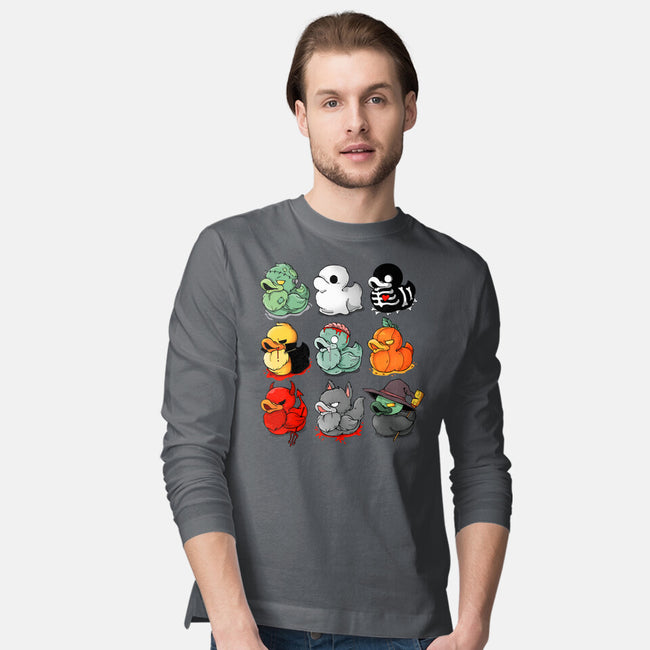 Halloween Duck-mens long sleeved tee-Vallina84