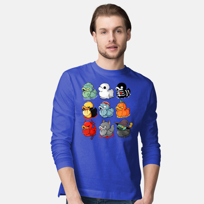 Halloween Duck-mens long sleeved tee-Vallina84