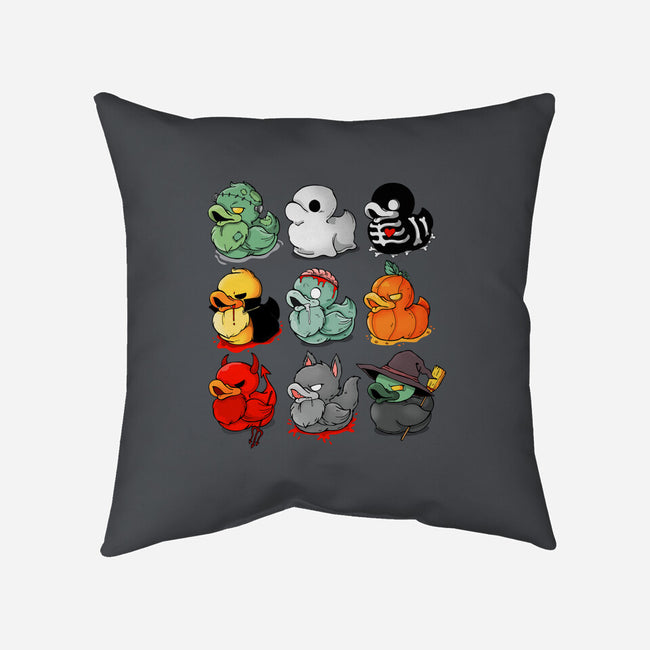 Halloween Duck-none removable cover w insert throw pillow-Vallina84