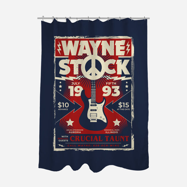 Wayne Stock-none polyester shower curtain-CoD Designs