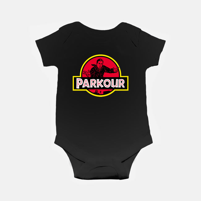 Parkour!-baby basic onesie-Raffiti