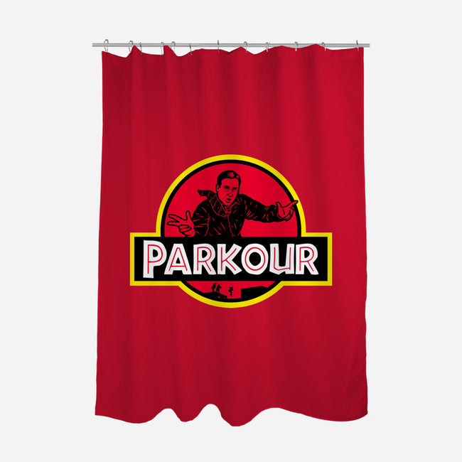 Parkour!-none polyester shower curtain-Raffiti