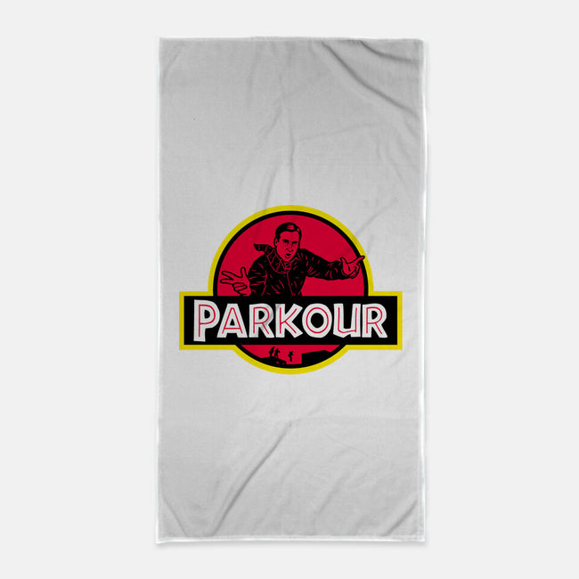 Parkour!-none beach towel-Raffiti