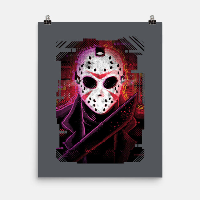 Jason Glitch-none matte poster-danielmorris1993