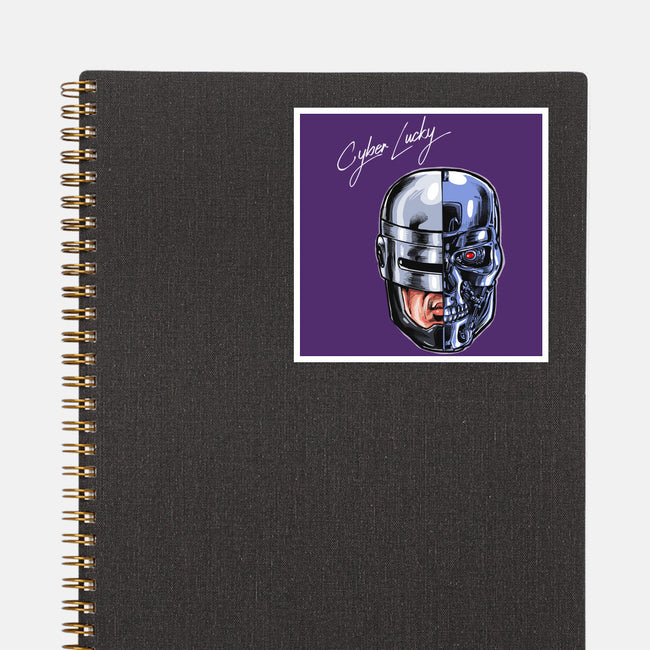 Cyber Lucky-none glossy sticker-zascanauta