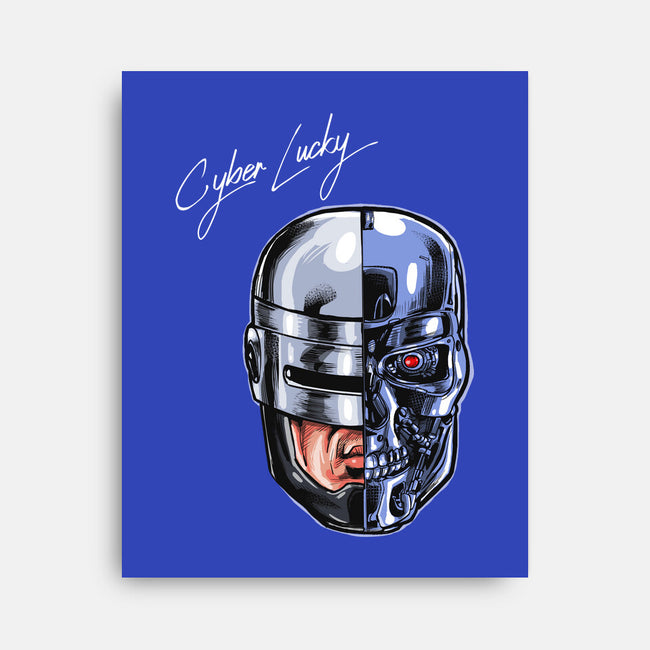 Cyber Lucky-none stretched canvas-zascanauta